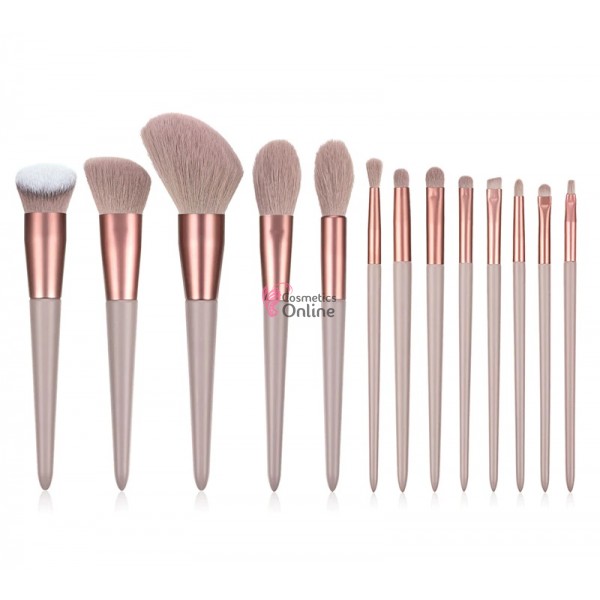 Pensule de Make-up 13 bucati Purple-Nude Profesionale MKB16